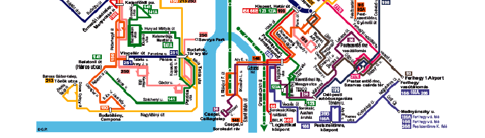 Budapest Busz, Villamos, Trolibusz, Metro, Hv Trkpe (BKV)