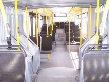 Scania-Hess csukl�s aut�busz bels�