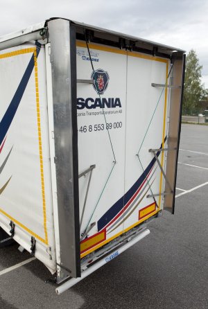 Hajólapát alakú Scania légterelő