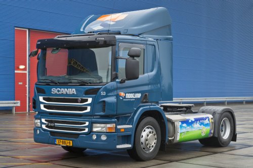 LNG-zem Scania tehergpkocsik Hollandiban