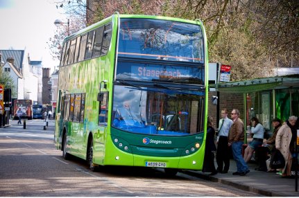 Scania busz az angliai Stagecoachnak