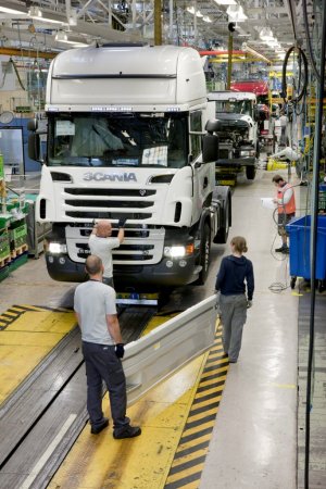 	Scania: alv�z�sszeszerel� �zem, Sv�dorsz�g, S�dert�lje