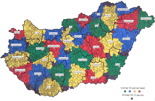 mór magyarország térkép Súlyponti kórházak térképe mór magyarország térkép