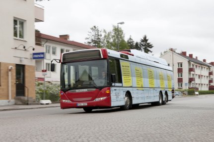 Scania etanolüzemű hibrid busz teszt Stockholmban