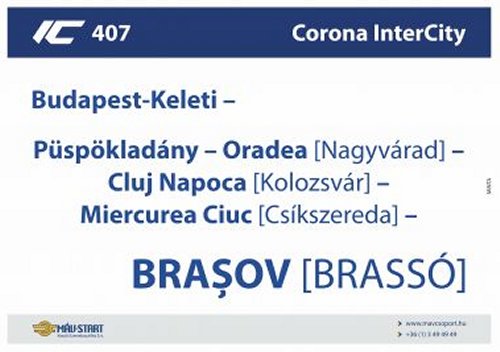Utastájékoztató kijelző