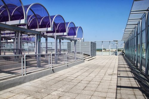 Budapest Airport kilátóterasza a 2A Terminál tetején