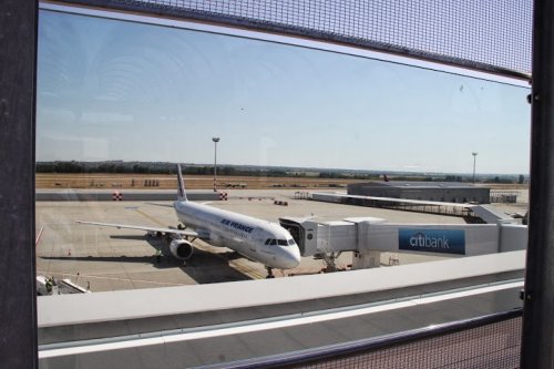 Budapest Airport kilátóterasza a 2A Terminál tetején