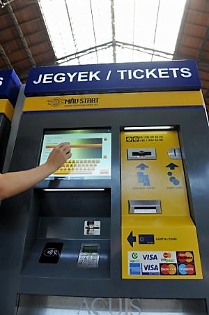 MÁV jegyértékesítő automaták