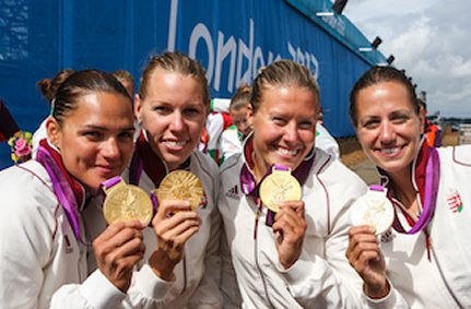 Szabó Gabriella, Kozák Danuta, Kovács Katalin és Fazekas Krisztina a K-4 500