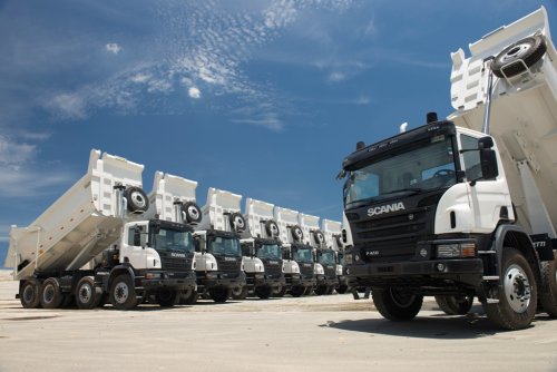 Scania billencsek, P 410 8x4, P 360 6x4 és P 410 6x4